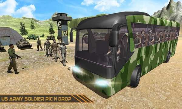 US Army Coach Bus Simulator 3D 2019 screenshot 1