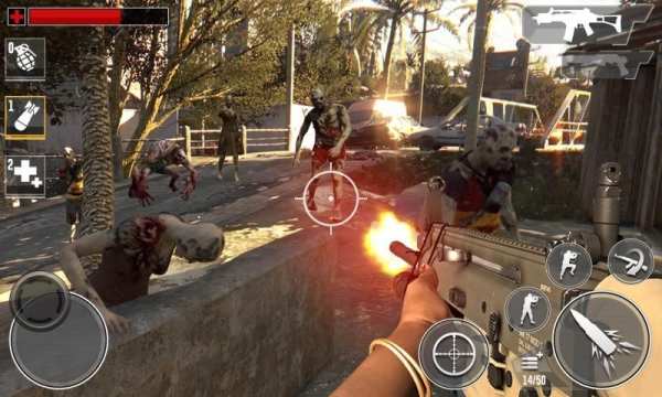 Zombie Shooter Real Shooting Frontier 3D screenshot 1