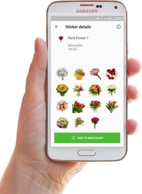 WAStickerApp - * Flower Stickers for Whatsapp * स्क्रीनशॉट 6