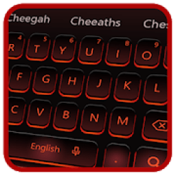 ikon Black Red Keyboard