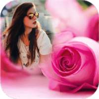 Pink Rose Photo Frames on 9Apps