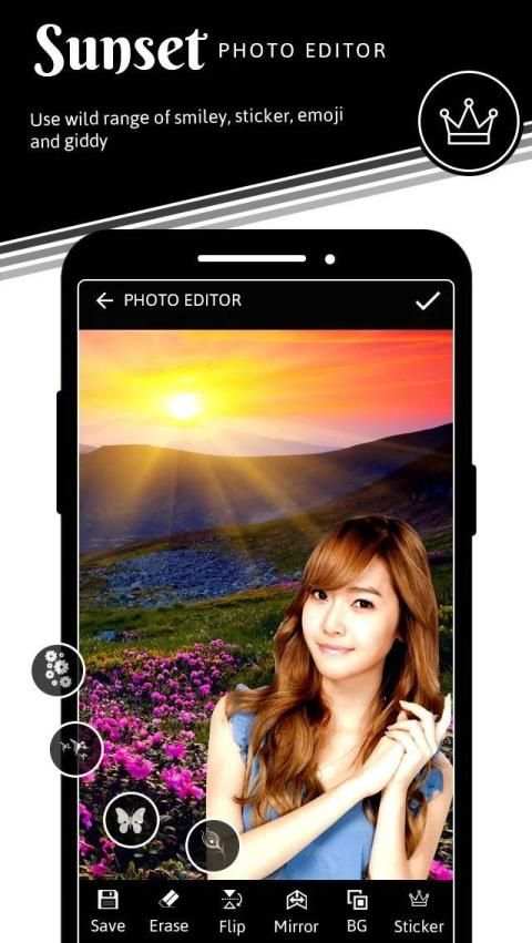 Sunset Photo Editor App स्क्रीनशॉट 6