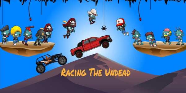 Racing The Undead - 2D Physics Racing स्क्रीनशॉट 1