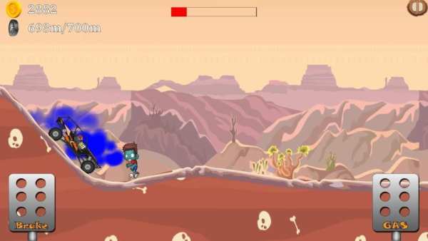 Racing The Undead - 2D Physics Racing स्क्रीनशॉट 8