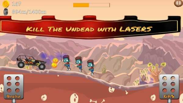 Racing The Undead - 2D Physics Racing स्क्रीनशॉट 3