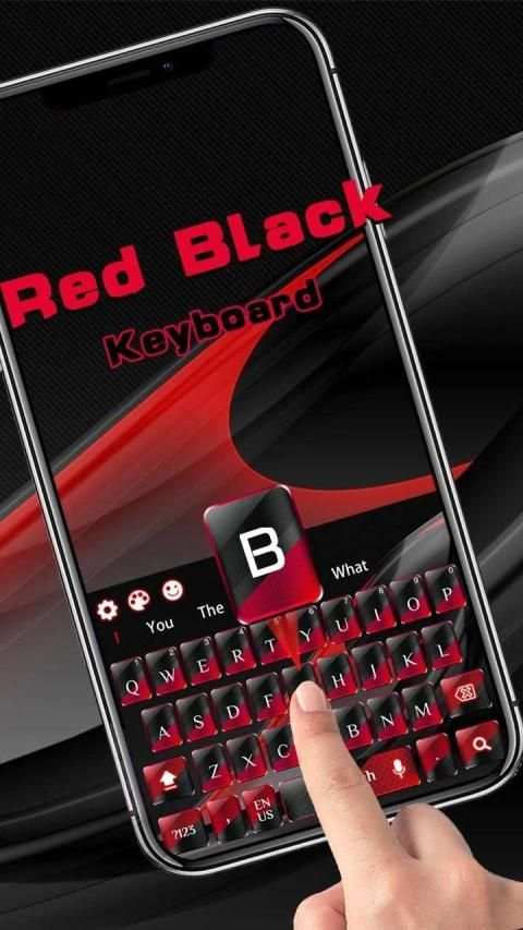 Red Black Keyboard स्क्रीनशॉट 3