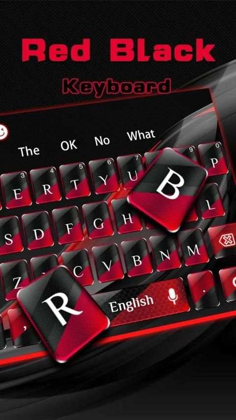 Red Black Keyboard स्क्रीनशॉट 2