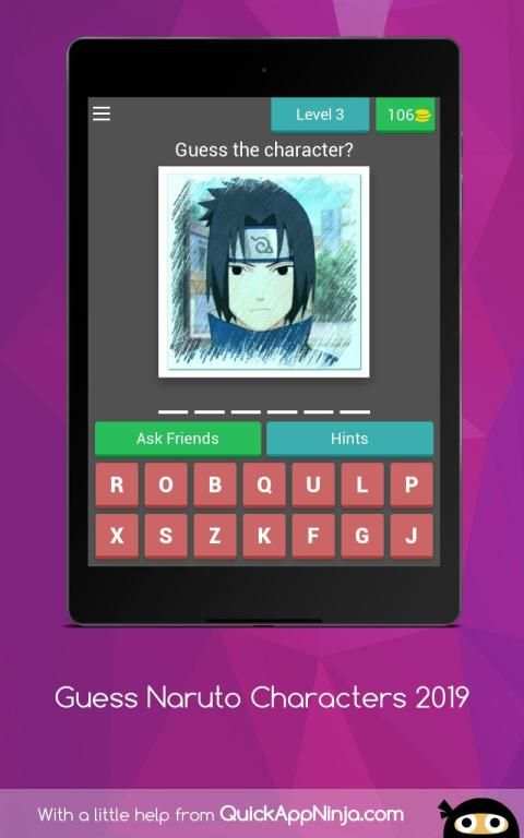Guess the Naruto Characters 2019 screenshot 1