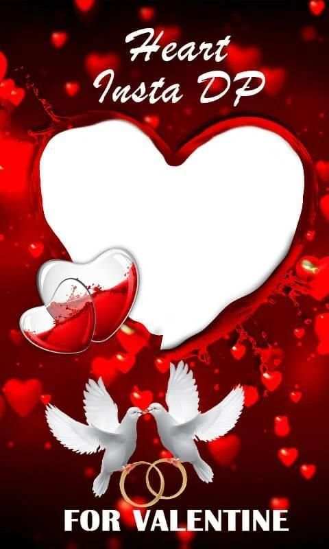 Heart Insta DP Maker - Love Photo Editor स्क्रीनशॉट 1