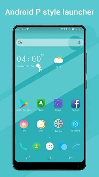 PP Launcher *,Pi Pie Launcher, Android 9.0 P mode स्क्रीनशॉट 2