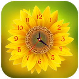 ikon Sunflower Clock Live Wallpaper