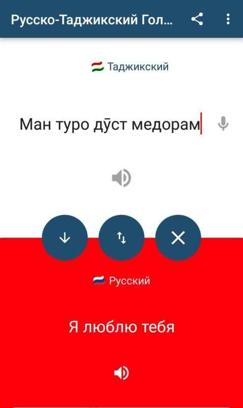 Tajik Russian Translator screenshot 2