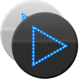 Poweramp Skin Blue Dots आइकन