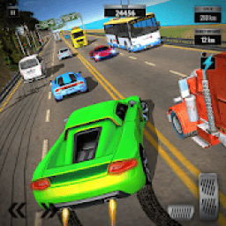 Fearless Driver Highway Traffic Car Racing Game icon