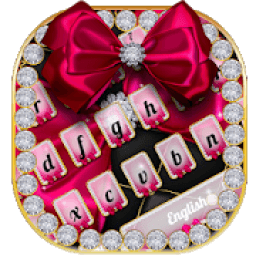 ikon Pink Bow Keyboard Theme