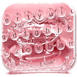 Rose Gold Waterdrops Keyboard आइकन
