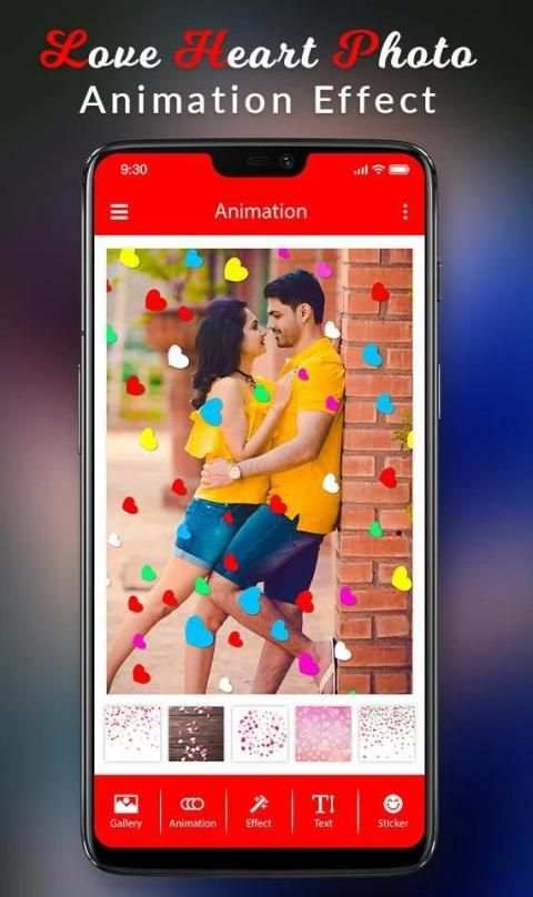 Valentine Day Photo Animation Video Maker स्क्रीनशॉट 4