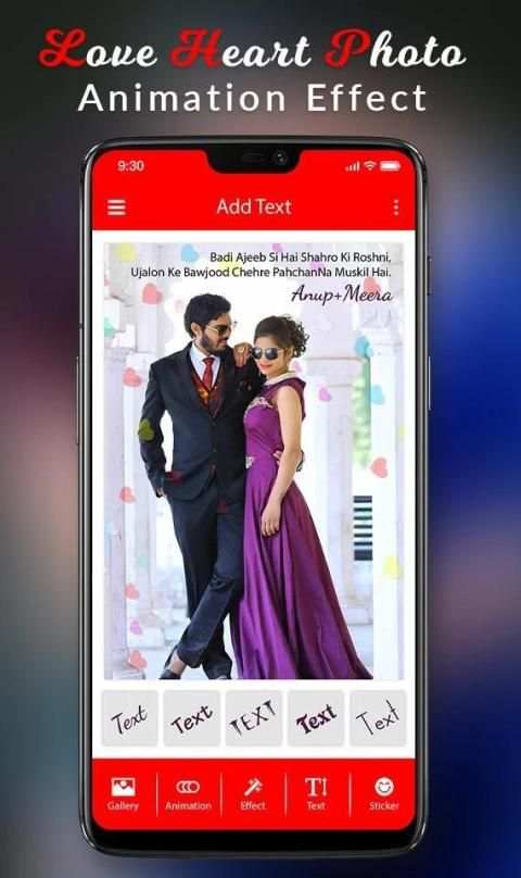 Valentine Day Photo Animation Video Maker स्क्रीनशॉट 2