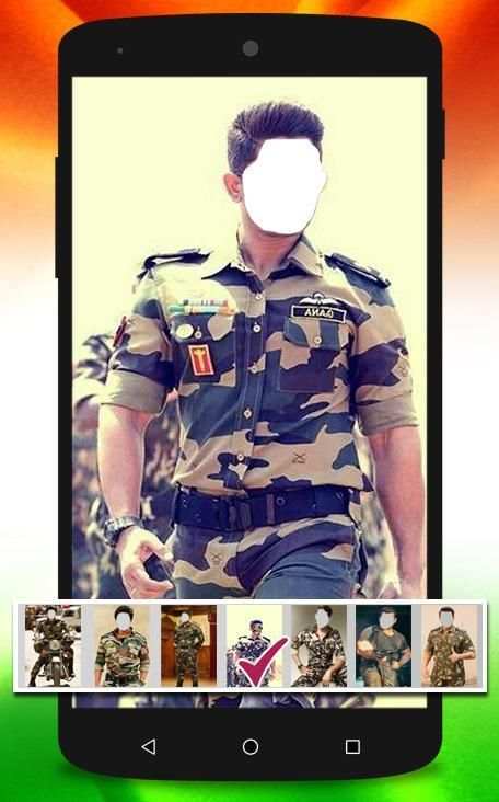 Bharat Ke Veer Photo Suit : Army Photo Frames screenshot 4