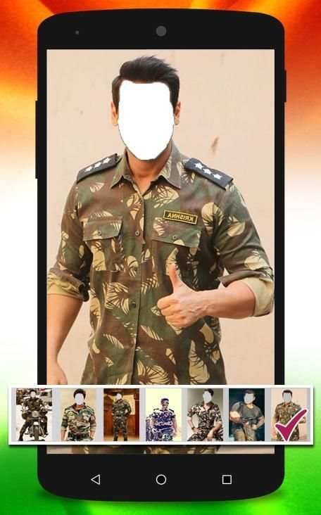 Bharat Ke Veer Photo Suit : Army Photo Frames screenshot 3