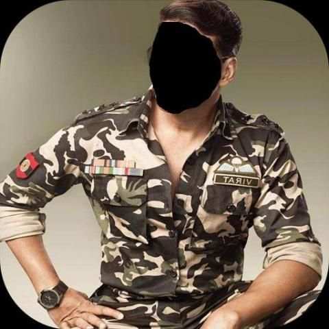 Bharat Ke Veer Photo Suit : Army Photo Frames screenshot 1