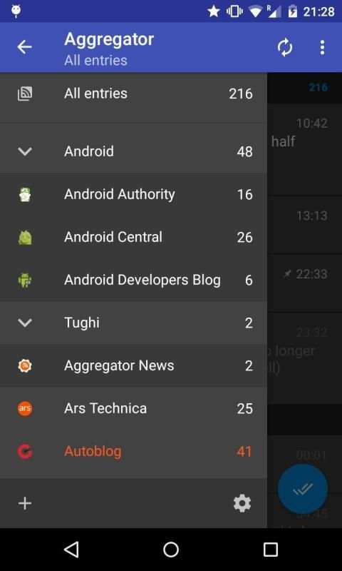 Aggregator | RSS News Reader स्क्रीनशॉट 5