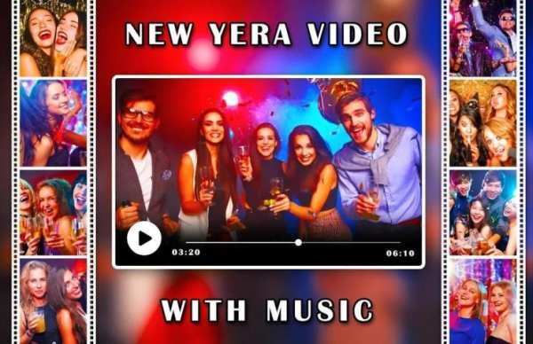 New Year Video Maker With Music - Happy New Year screenshot 2