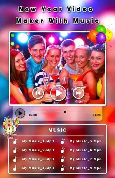 New Year Video Maker With Music - Happy New Year screenshot 3