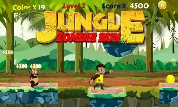 Little Zombie Run - Jungle Adventure Game screenshot 4