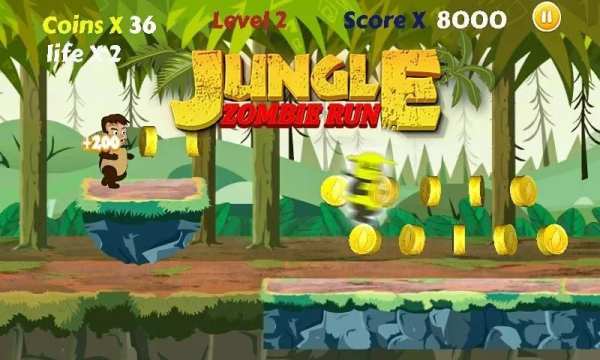 Little Zombie Run - Jungle Adventure Game screenshot 1