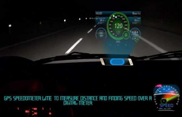 GPS Speedometer Lite HUD Digi : Tracking distance screenshot 1