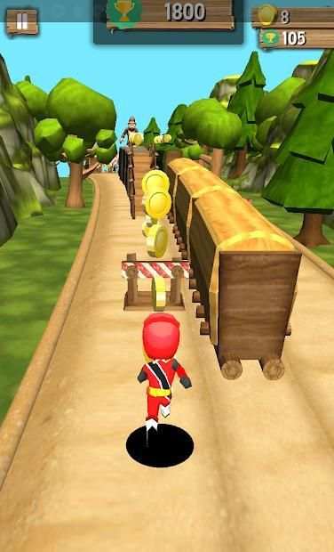 Power Ninja Steel Run screenshot 2
