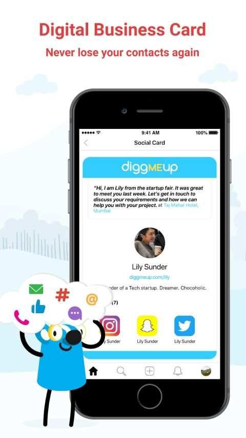 Diggmeup - Your Social Identity. Redefined. screenshot 2