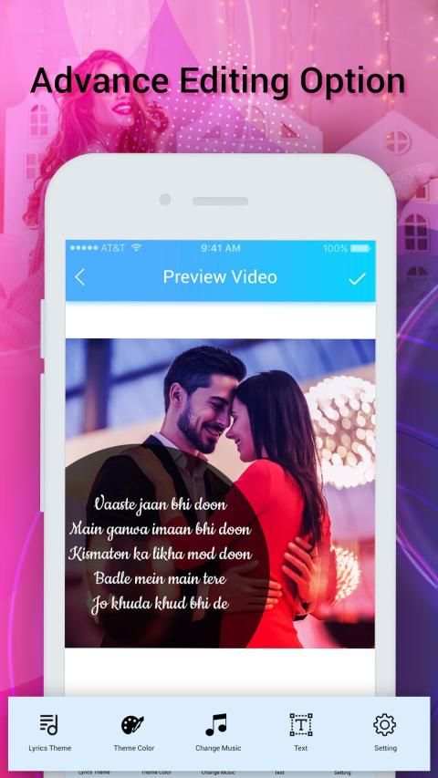 My Photo lyrical video status maker स्क्रीनशॉट 3