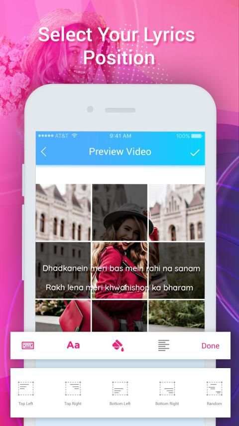 My Photo lyrical video status maker स्क्रीनशॉट 2