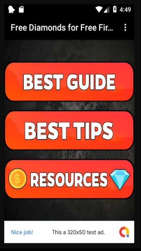 Diamonds for Free Fire - Tips screenshot 1
