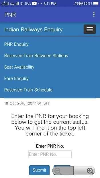 Indian Railways Enquiry स्क्रीनशॉट 4
