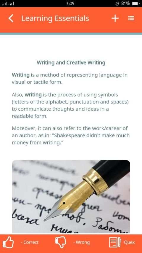 Creative Writing - QuexBook screenshot 4