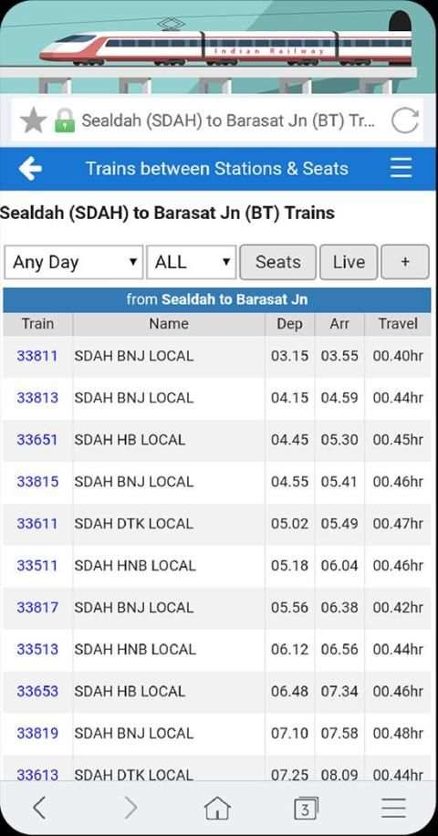 Local Train Time Table screenshot 5