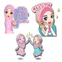 Hijab Muslimah Islamic Sticker - WAStickerApps