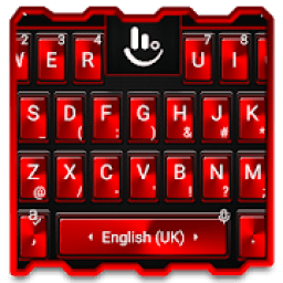 Fashion Keyboard Theme - Simple Black Red Style icon