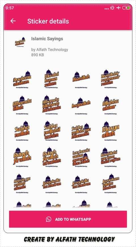 Islamic Sticker for WAStickerApps screenshot 14