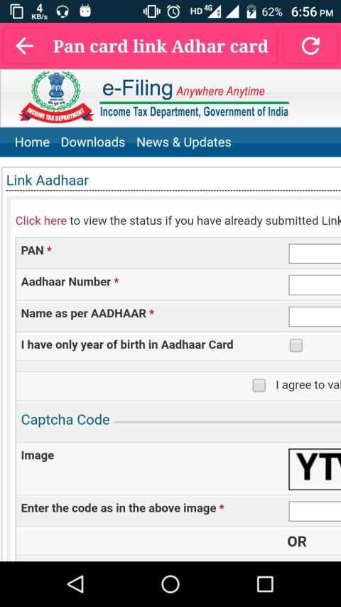 Pan card link Aadhar card app screenshot 3