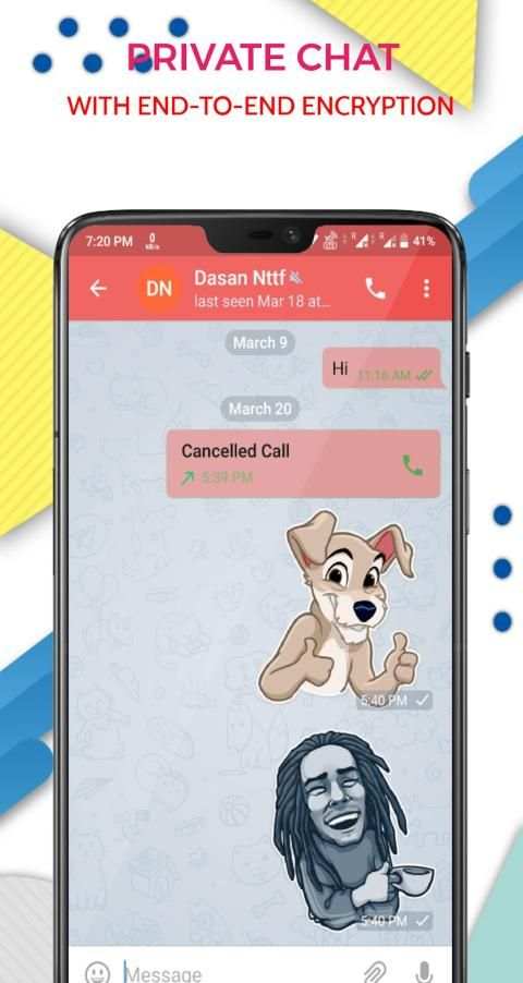 Darkogram Messenger - Free chats and calls screenshot 1