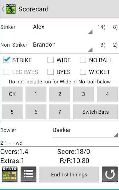 Best Cricket Scorer FREE स्क्रीनशॉट 12