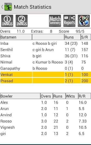 Best Cricket Scorer FREE स्क्रीनशॉट 11