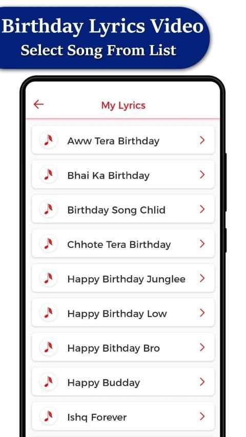 My Photo Birthday Lyrical Video Status Maker स्क्रीनशॉट 12