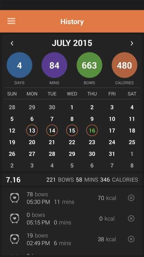 Daily 108 Bows Diet Lite screenshot 2