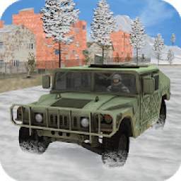 Off-road Jeep Drive-Winter Season Simulator