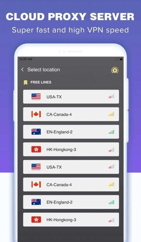Onetap VPN screenshot 2
